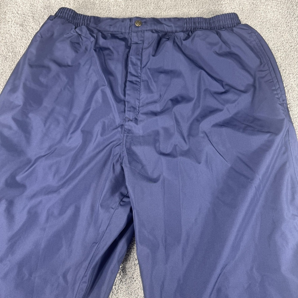 Sunice Rain Pants Mens XL Blue Golf Elastic Waist Lined Zip Ankle Outdoor